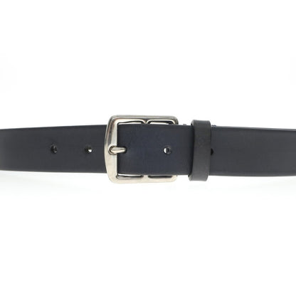 [New Outlet] PAOLO VITALE Leather Belt Black Navy [Size 85] [NVY] [S/S/A/W] [Condition Rank N-] [Men&