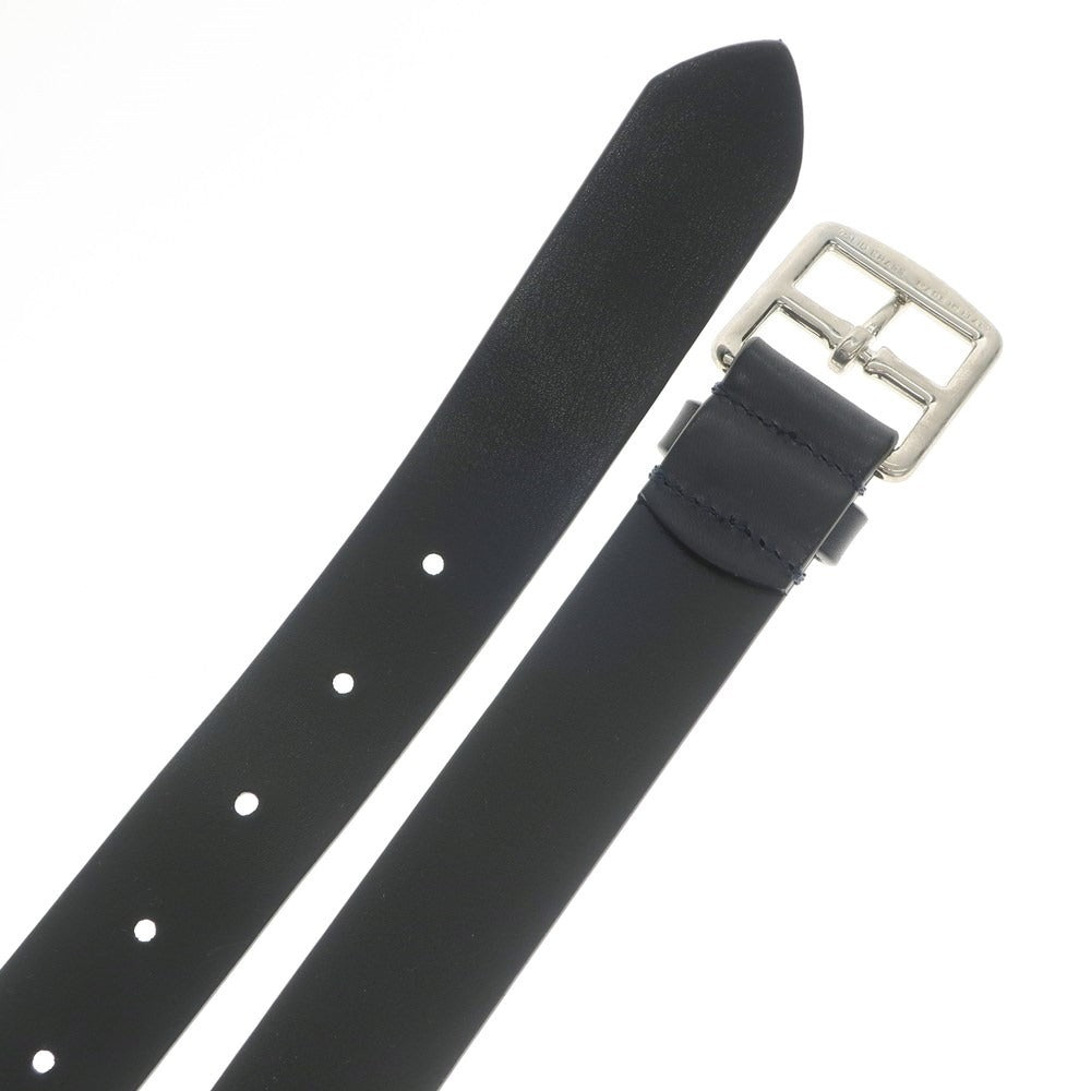 [New Outlet] PAOLO VITALE Leather Belt Black Navy [Size 85] [NVY] [S/S/A/W] [Condition Rank N-] [Men&