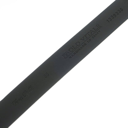 [New Outlet] PAOLO VITALE Leather Belt Black Navy [Size 85] [NVY] [S/S/A/W] [Condition Rank N-] [Men&