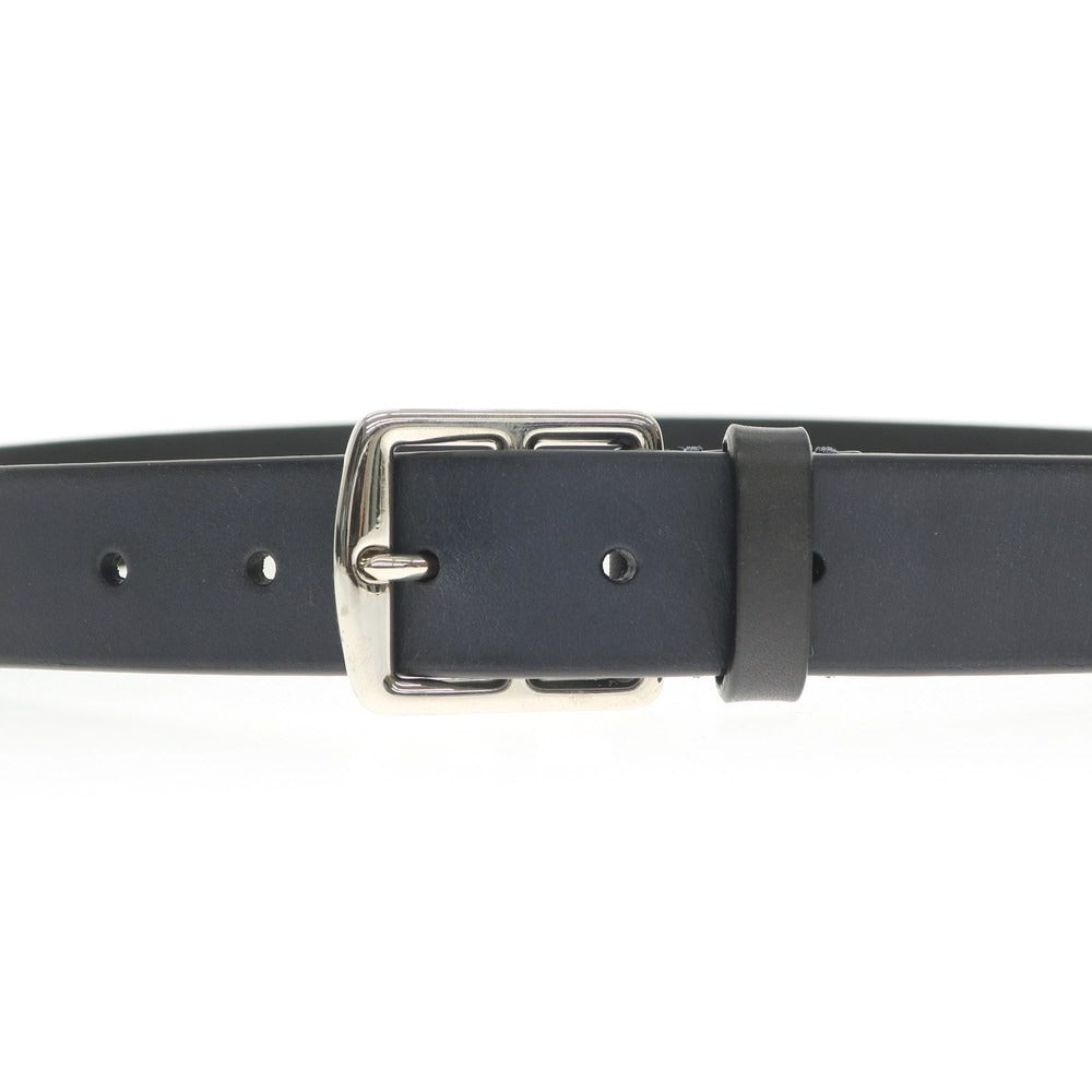 [New] PAOLO VITALE Leather Belt Black Navy [Size 85] [NVY] [S/S/A/W] [Condition Rank N] [Men&