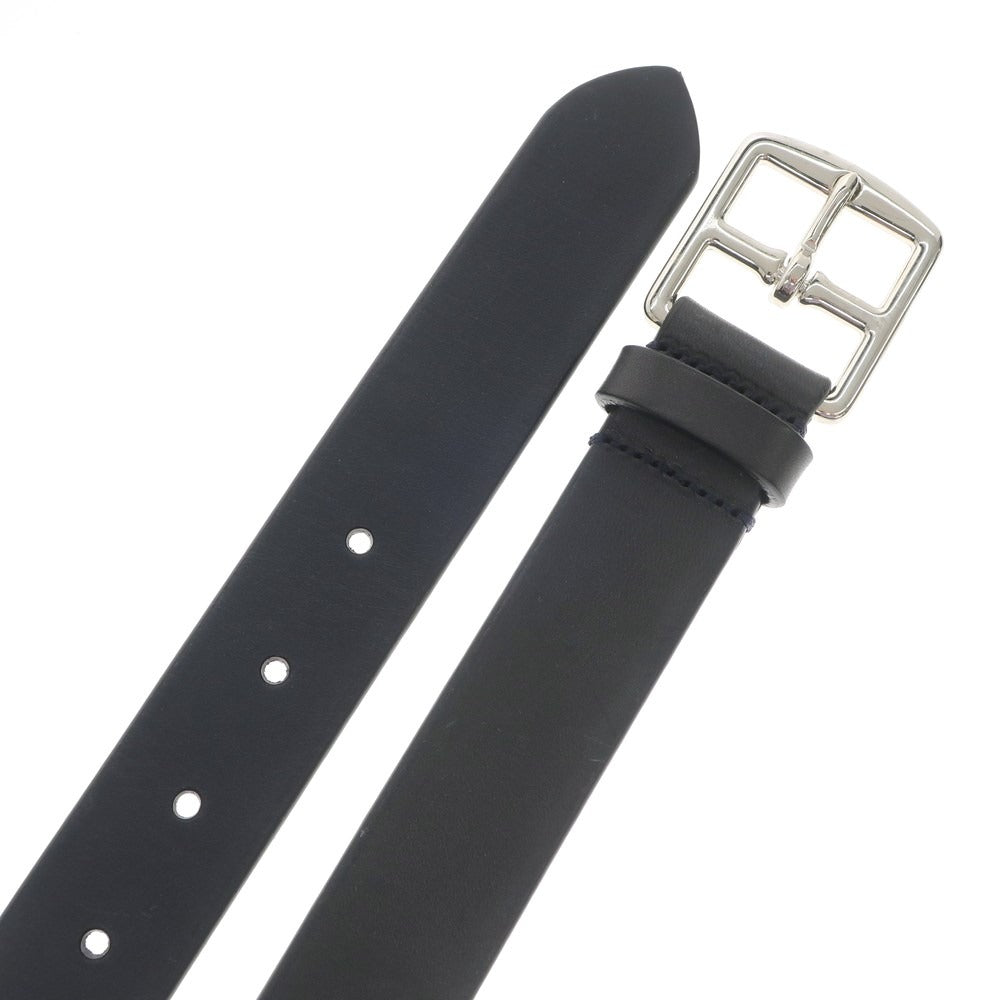 [New] PAOLO VITALE Leather Belt Black Navy [Size 85] [NVY] [S/S/A/W] [Condition Rank N] [Men&