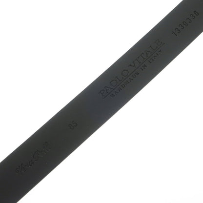 [New] PAOLO VITALE Leather Belt Black Navy [Size 85] [NVY] [S/S/A/W] [Condition Rank N] [Men&