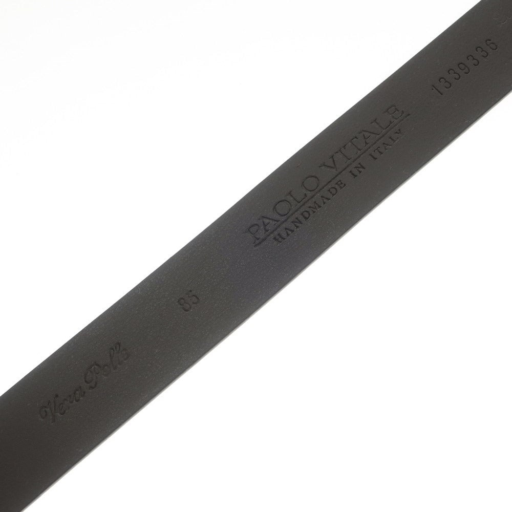 [New Outlet] PAOLO VITALE Leather Belt Brown [Size 85] [BRW] [S/S/A/W] [Condition Rank N-] [Men&
