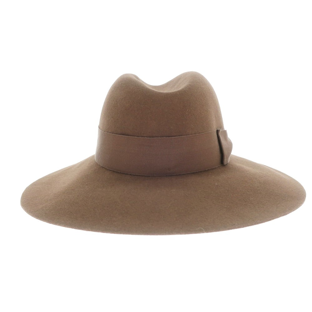 [New] Borsalino rabbit fur felt hat, brown [Size M] [BRW] [A/W] [Condition Rank N] [Men&