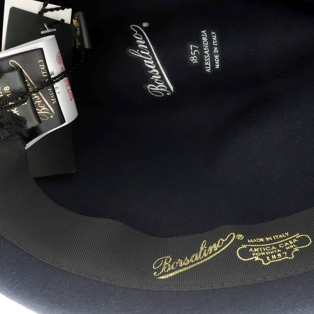 [New] Borsalino rabbit fur felt hat, navy [Size 58] [NVY] [A/W] [Condition Rank N] [Men&
