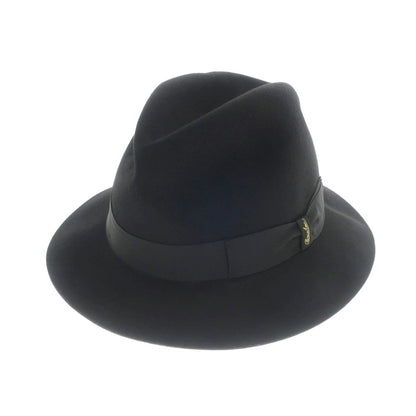 [New] Borsalino rabbit fur felt hat in black [Size 58] [BLK] [A/W] [Condition Rank N] [Men&