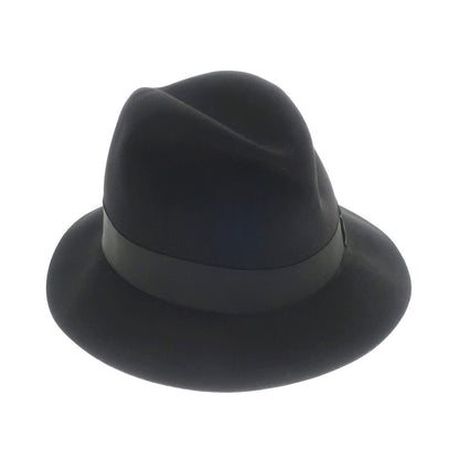 [New] Borsalino rabbit fur felt hat in black [Size 58] [BLK] [A/W] [Condition Rank N] [Men&