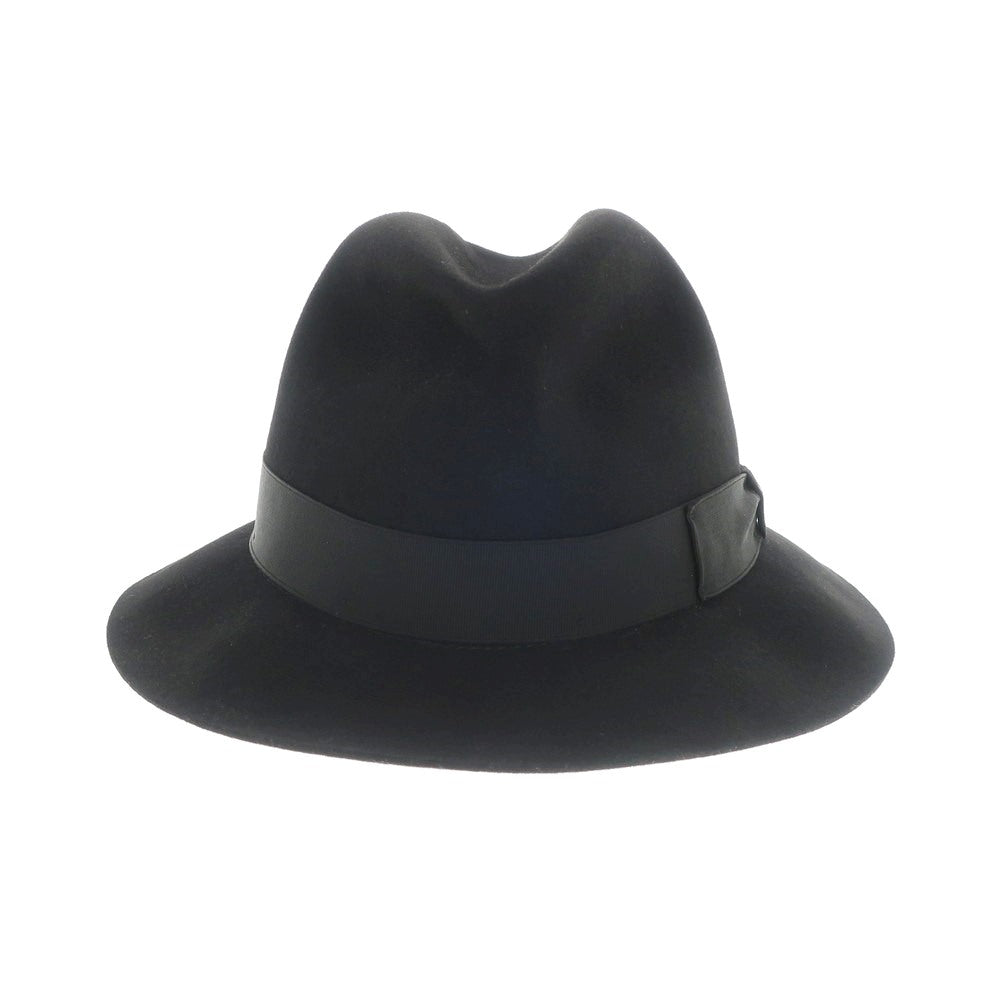 [New] Borsalino rabbit fur felt hat in black [Size 58] [BLK] [A/W] [Condition Rank N] [Men&