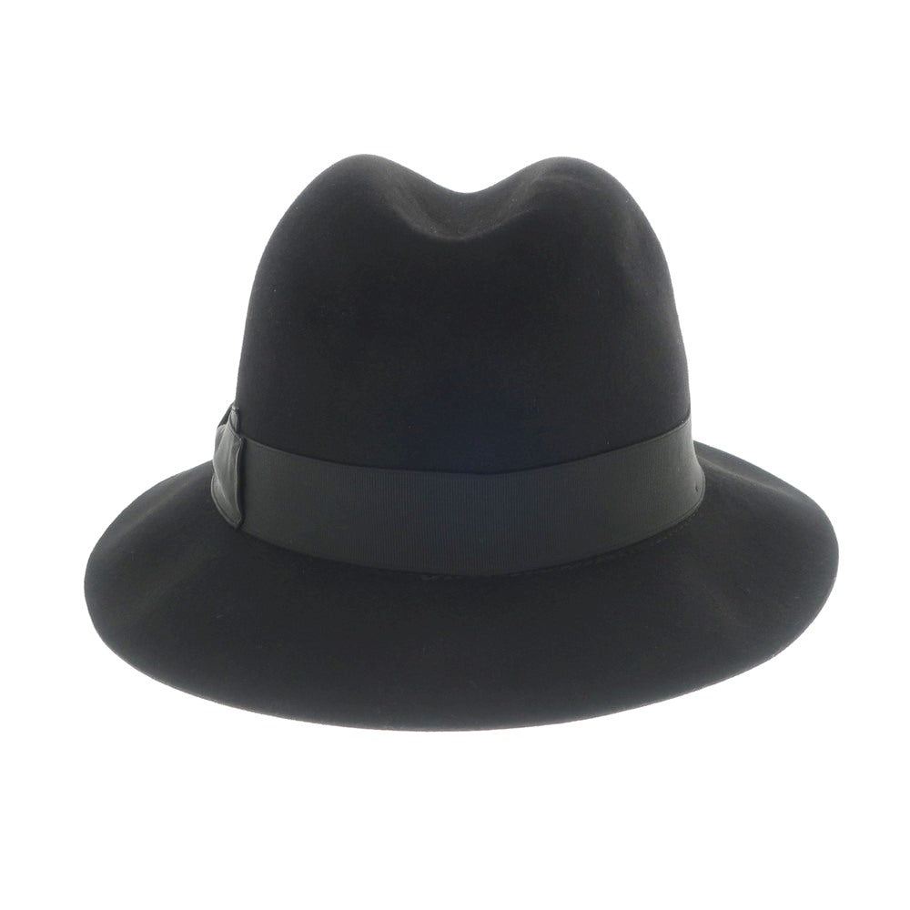 [New] Borsalino rabbit fur felt hat in black [Size 58] [BLK] [A/W] [Condition Rank N] [Men&