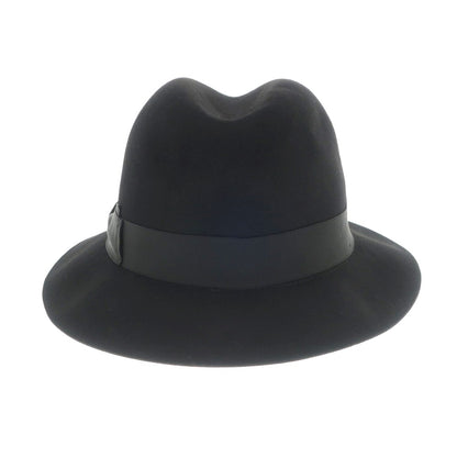 [New] Borsalino rabbit fur felt hat in black [Size 58] [BLK] [A/W] [Condition Rank N] [Men&