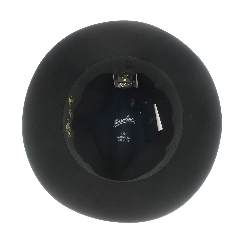 [New] Borsalino rabbit fur felt hat in black [Size 58] [BLK] [A/W] [Condition Rank N] [Men&