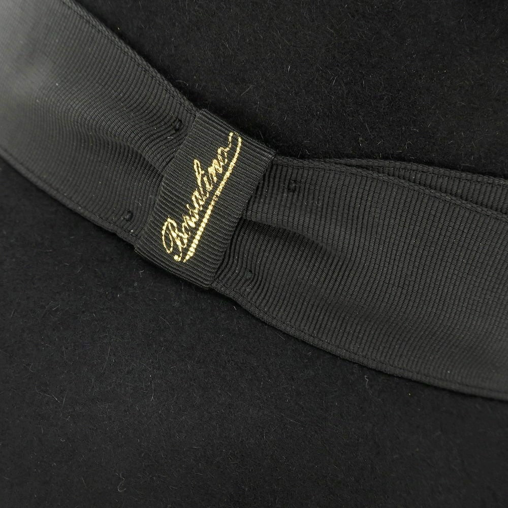 [New] Borsalino rabbit fur felt hat in black [Size 58] [BLK] [A/W] [Condition Rank N] [Men&