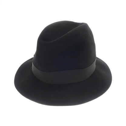 [New] Borsalino rabbit fur felt hat in black [Size 60] [BLK] [A/W] [Condition Rank N] [Men&