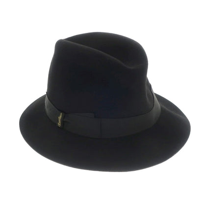 [New] Borsalino rabbit fur felt hat in black [Size 60] [BLK] [A/W] [Condition Rank N] [Men&