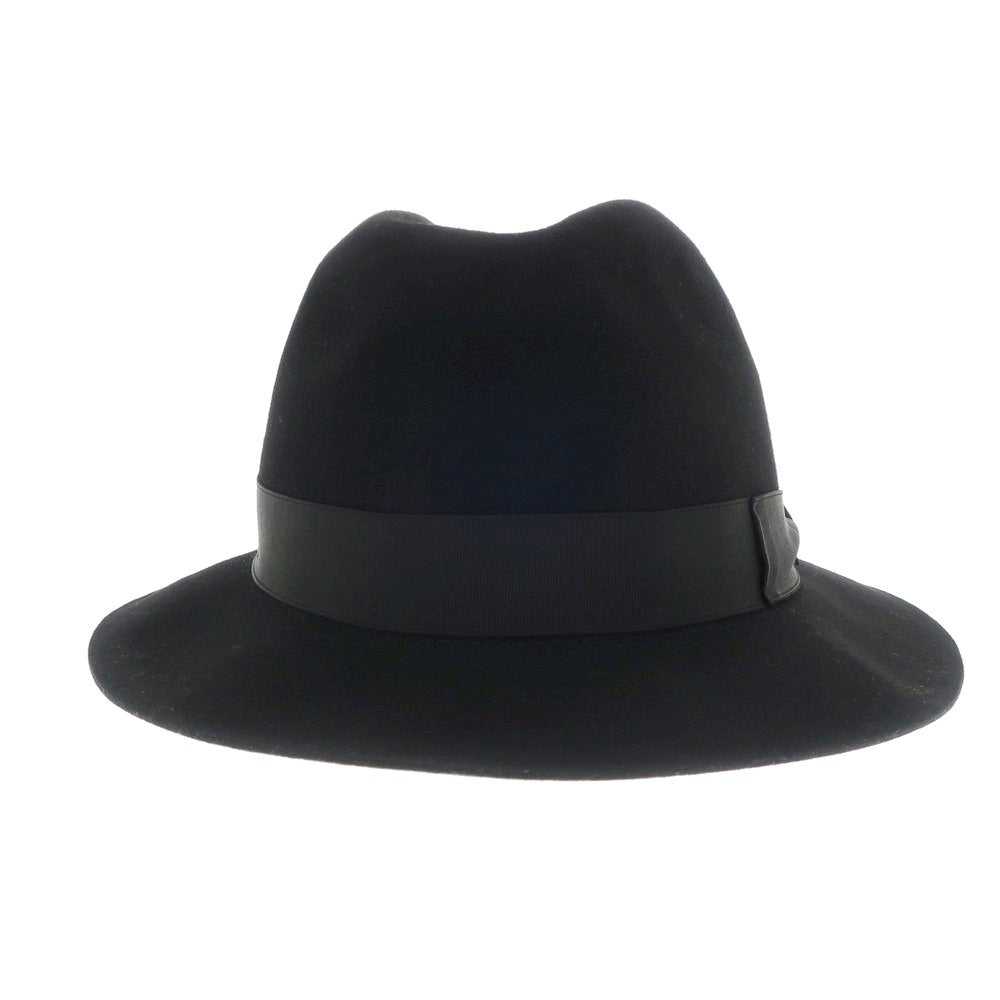 [New] Borsalino rabbit fur felt hat in black [Size 60] [BLK] [A/W] [Condition Rank N] [Men&