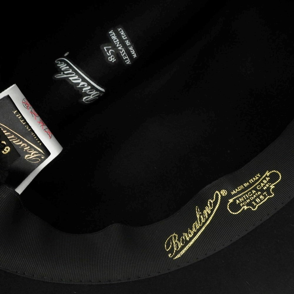 [New] Borsalino rabbit fur felt hat in black [Size 60] [BLK] [A/W] [Condition Rank N] [Men&