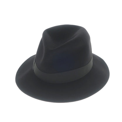 [New] Borsalino rabbit fur felt hat in black [Size 57] [BLK] [A/W] [Condition Rank N] [Men&
