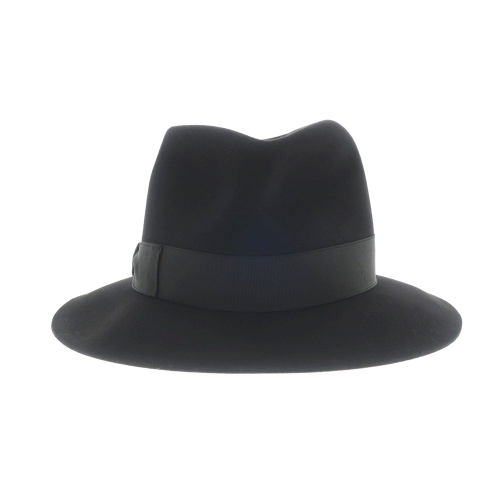 [New] Borsalino rabbit fur felt hat in black [Size 57] [BLK] [A/W] [Condition Rank N] [Men&