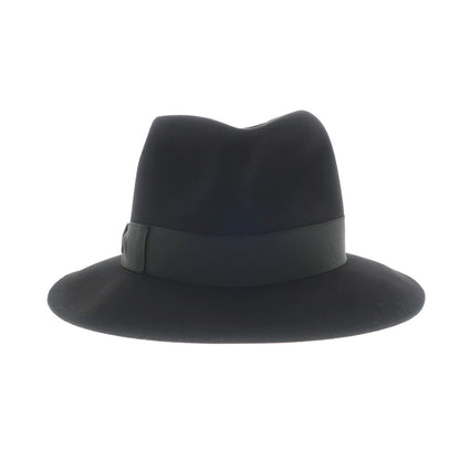 [New] Borsalino rabbit fur felt hat in black [Size 57] [BLK] [A/W] [Condition Rank N] [Men&