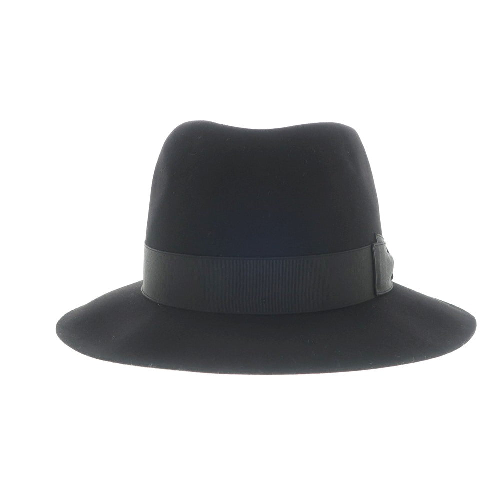 [New] Borsalino rabbit fur felt hat in black [Size 57] [BLK] [A/W] [Condition Rank N] [Men&