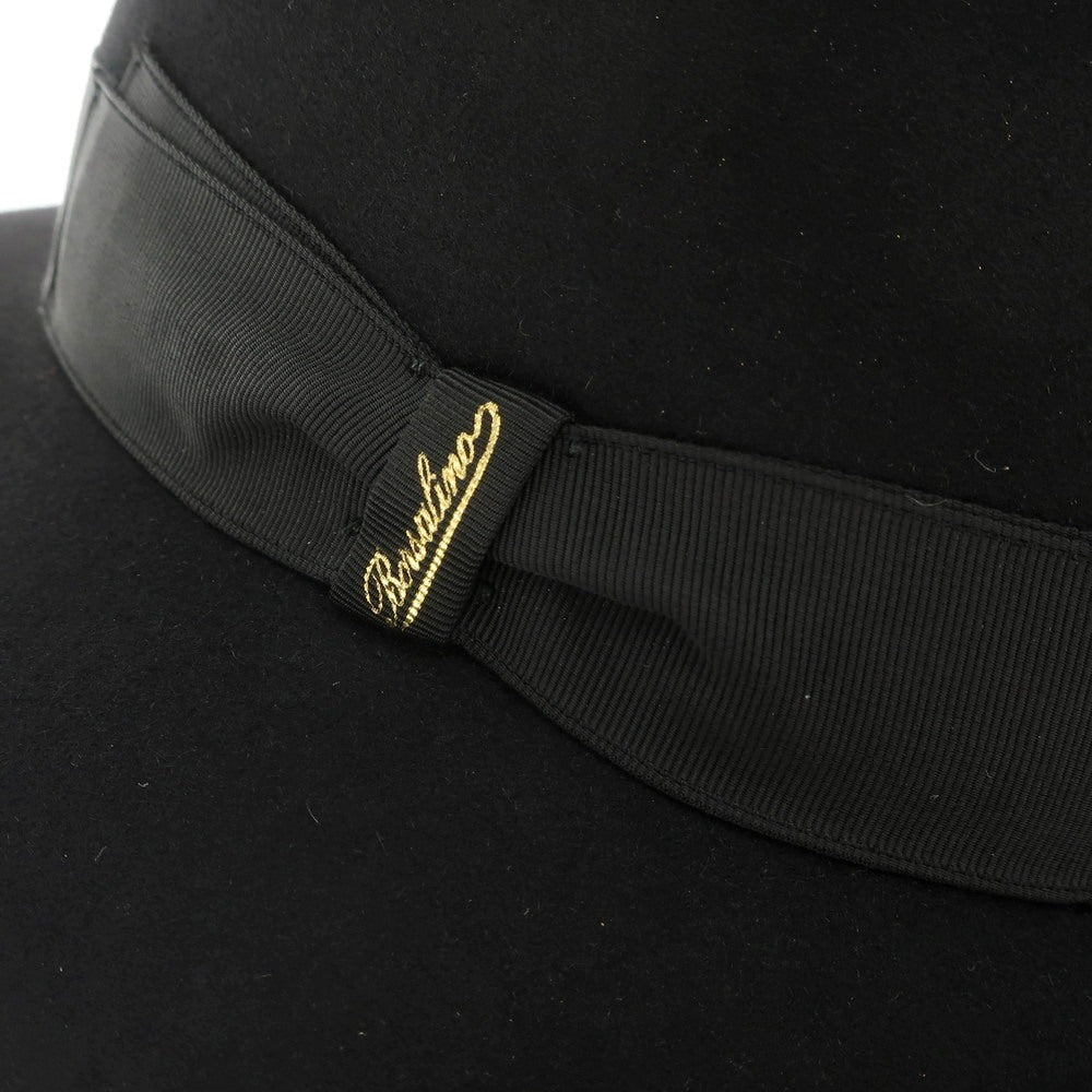 [New] Borsalino rabbit fur felt hat in black [Size 57] [BLK] [A/W] [Condition Rank N] [Men&