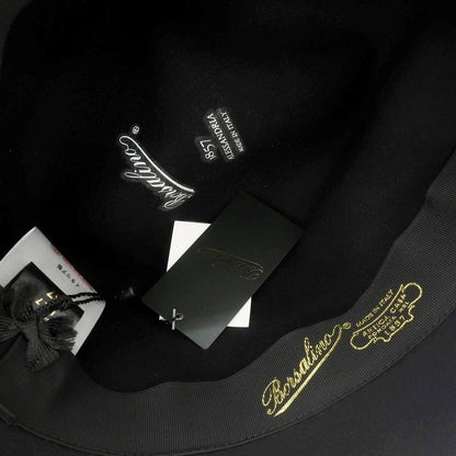 [New] Borsalino rabbit fur felt hat in black [Size 57] [BLK] [A/W] [Condition Rank N] [Men&
