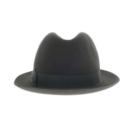 [New] Borsalino rabbit fur felt hat in dark warm grey [Size 58] [GRY] [A/W] [Condition Rank N] [Men&