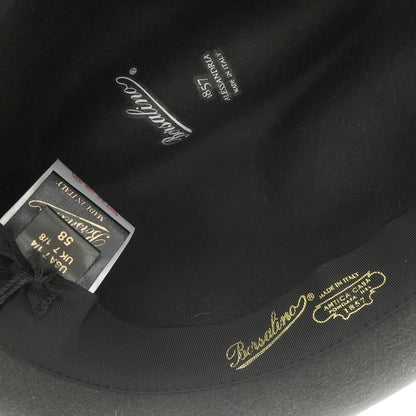 [New] Borsalino rabbit fur felt hat in dark warm grey [Size 58] [GRY] [A/W] [Condition Rank N] [Men&