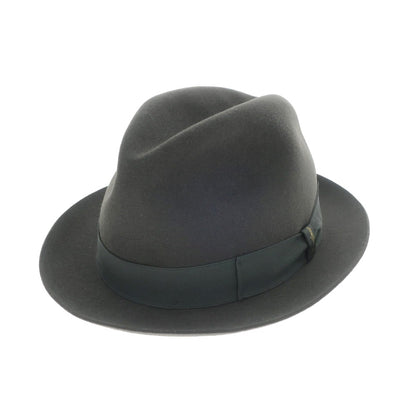 [New] Borsalino rabbit fur felt hat in dark warm grey [Size 58] [GRY] [A/W] [Condition Rank N] [Men&