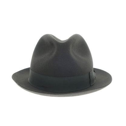 [New] Borsalino rabbit fur felt hat in dark warm grey [Size 58] [GRY] [A/W] [Condition Rank N] [Men&