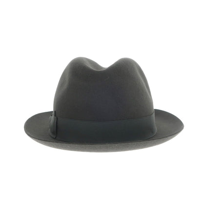 [New] Borsalino rabbit fur felt hat in dark warm grey [Size 58] [GRY] [A/W] [Condition Rank N] [Men&