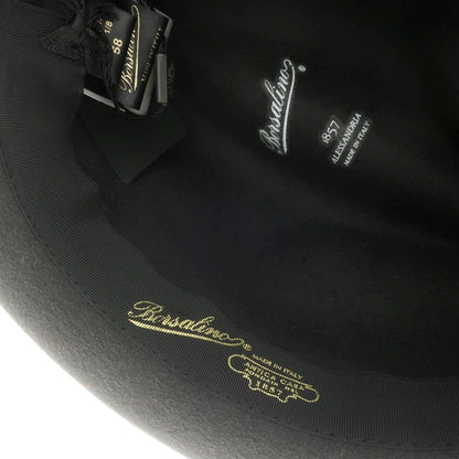 [New] Borsalino rabbit fur felt hat in dark warm grey [Size 58] [GRY] [A/W] [Condition Rank N] [Men&