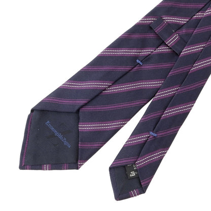 【中古】エルメネジルドゼニア Ermenegildo Zegna ストライプ 3つ折り シルク ネクタイ ネイビーxパープル【NVY】【S/S/A/W】【状態ランクC】【メンズ】
[EPD]