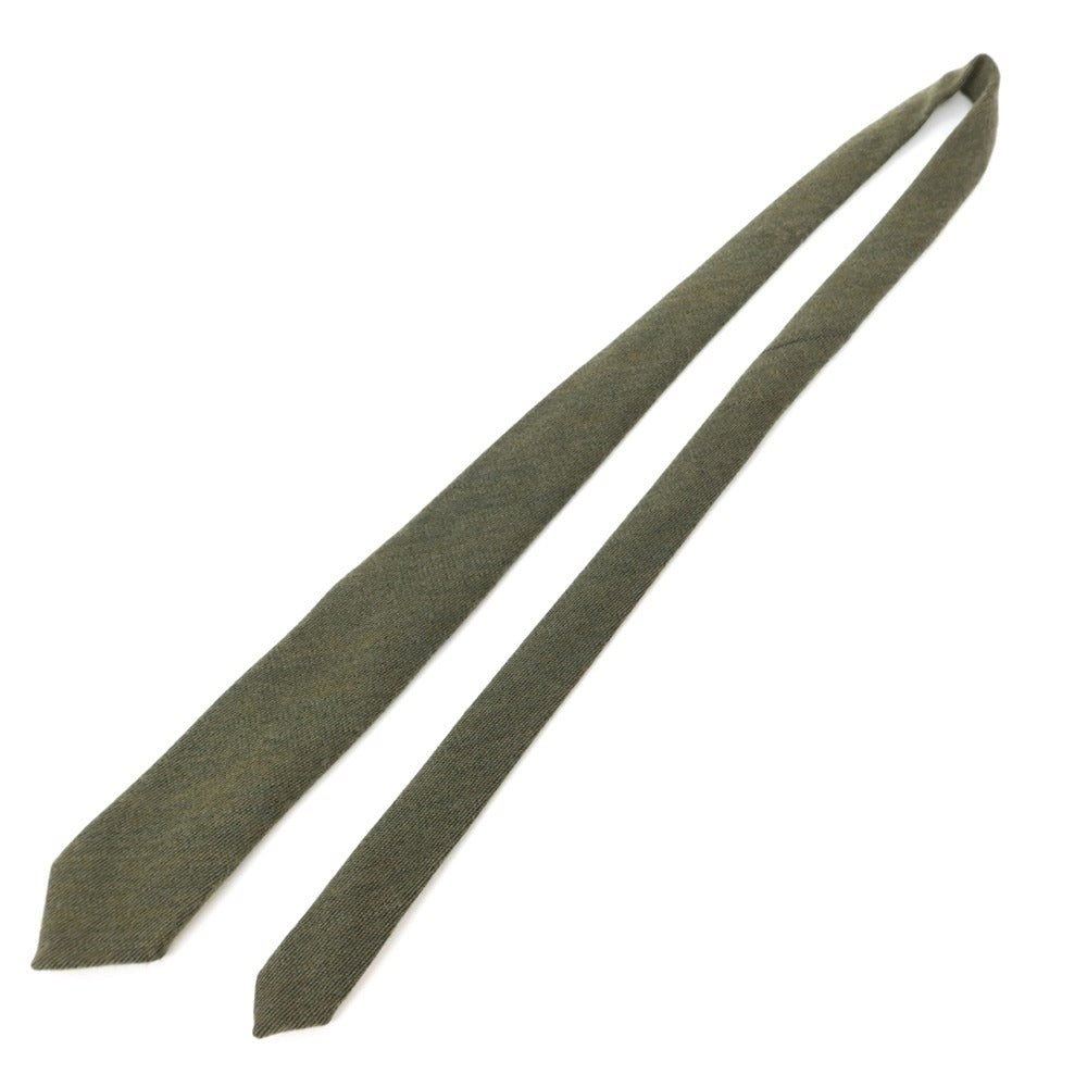 [Used] FAIRFAX 3-fold wool tie, moss green [GRN] [A/W] [Condition: B] [Men&