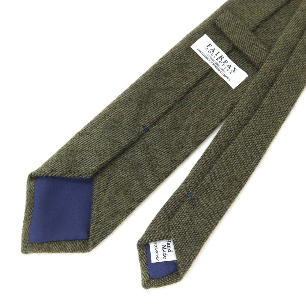 [Used] FAIRFAX 3-fold wool tie, moss green [GRN] [A/W] [Condition: B] [Men&