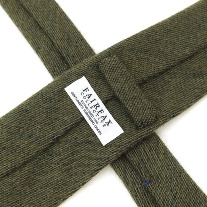 [Used] FAIRFAX 3-fold wool tie, moss green [GRN] [A/W] [Condition: B] [Men&