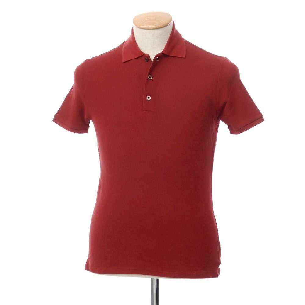 [Used] ZANONE Ice Pique short-sleeved polo shirt, dark red [Size 44] [RED] [S/S] [Condition rank B] [Men&