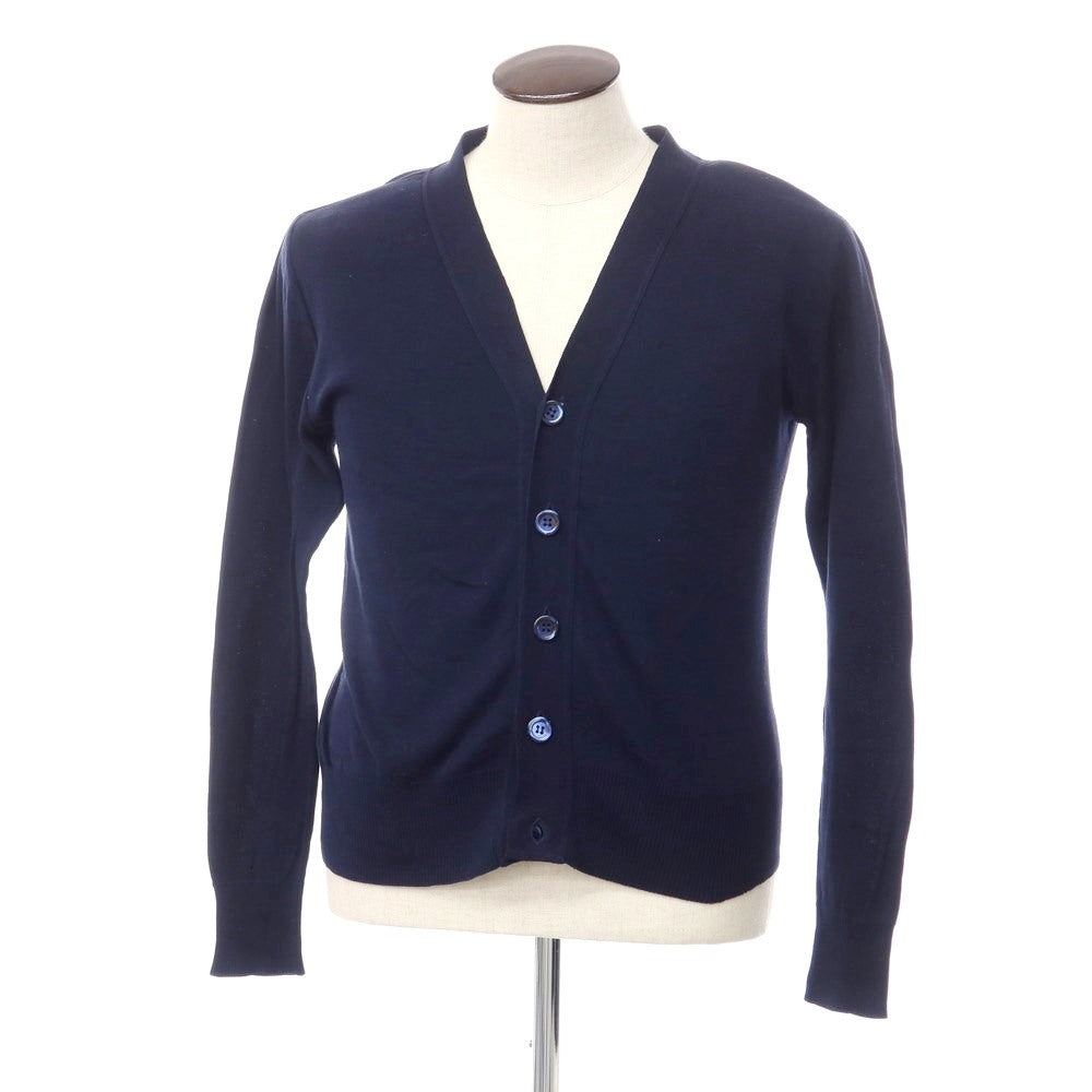 [Used] Letroyes High Gauge Cotton Knit Cardigan Dark Navy [Size L] [NVY] [S/S] [Condition Rank B] [Men&