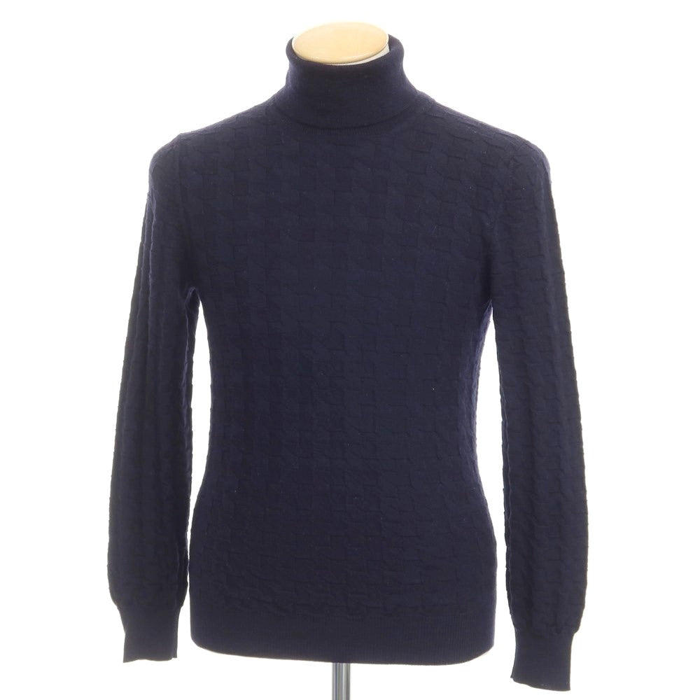 [Used] GRAN SASSO Wool Turtleneck Pullover Knit Navy [Size 44] [NVY] [A/W] [Condition Rank B] ​​[Men&