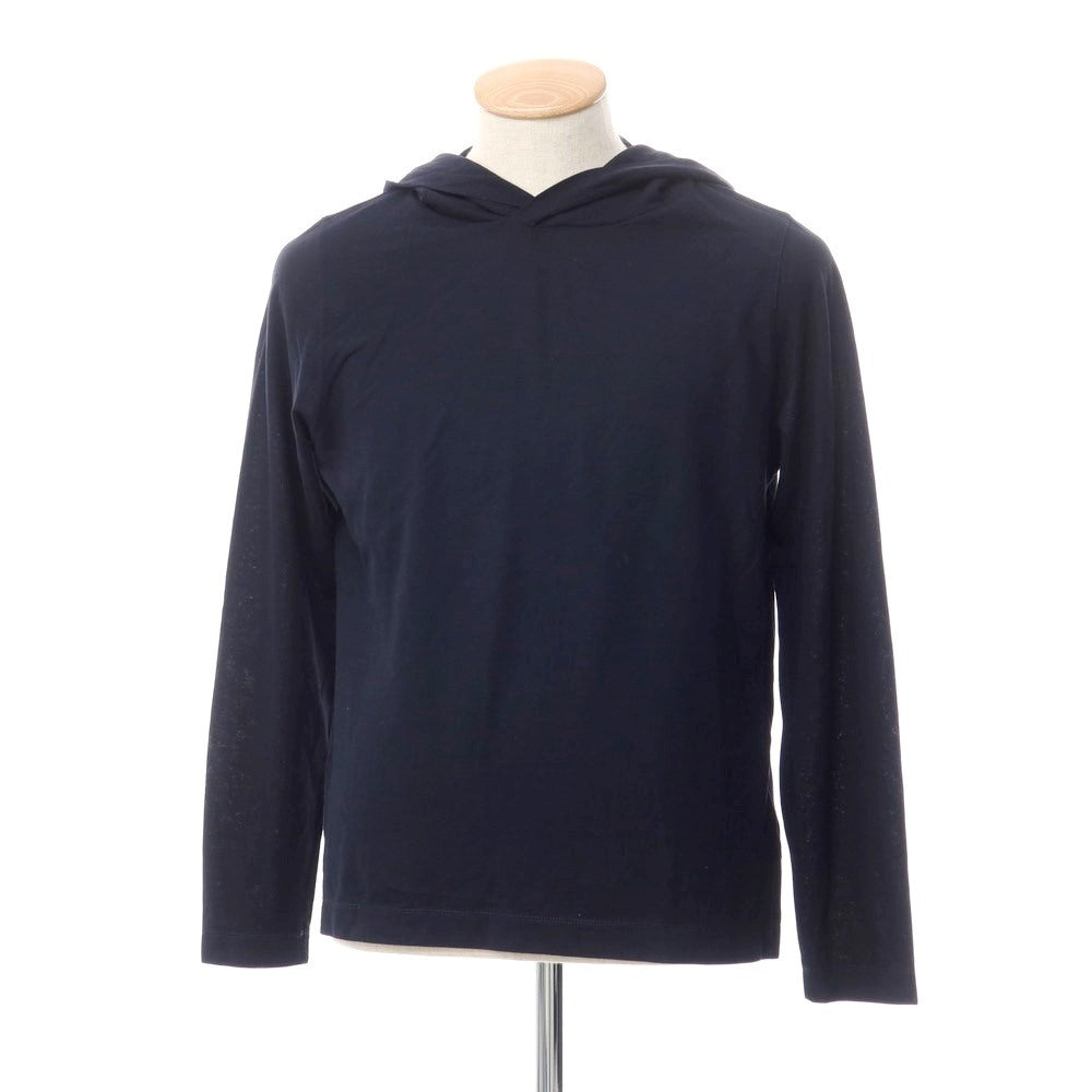 【中古】ザノーネ ZANONE アイスコットン プルオーバーパーカー ダークネイビー【サイズ44】【NVY】【S/S】【状態ランクB】【メンズ】【769086】