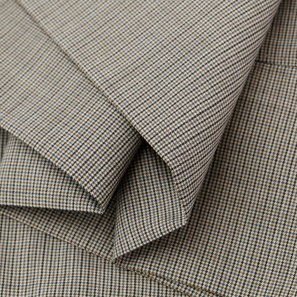 [Used] PT TORINO stretch polyester wool check slacks pants gray x brown [size 44] [GRY] [S/S] [Condition rank B] [Men&