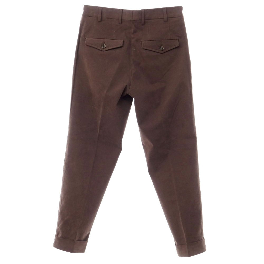 [Used] Borelio stretch cotton slacks pants, grayish brown [size 44] [BRW] [A/W] [Condition rank B] ​​[Men&