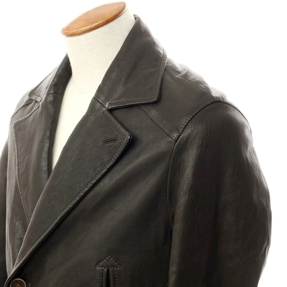 [Used] Salfra Leather Padded Peacoat Black [Size 46] [BLK] [A/W] [Condition Rank B] ​​[Men&