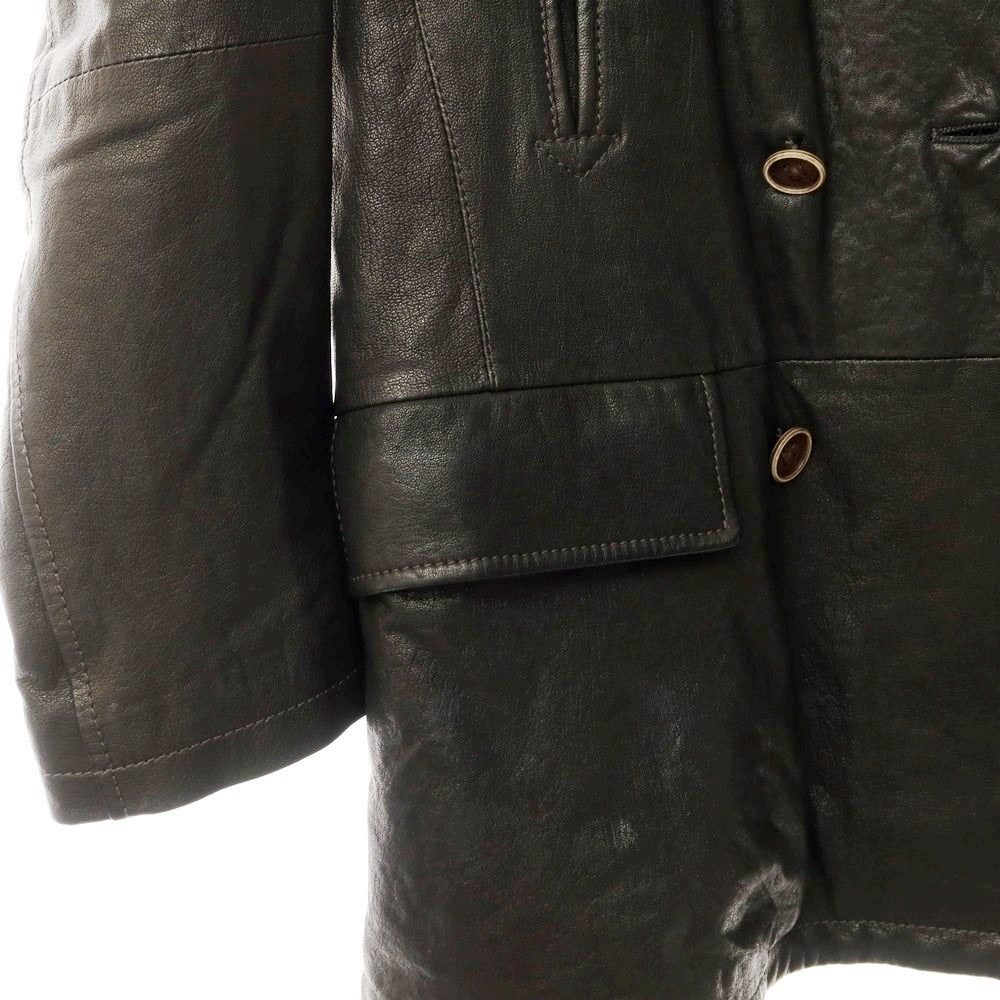 [Used] Salfra Leather Padded Peacoat Black [Size 46] [BLK] [A/W] [Condition Rank B] ​​[Men&