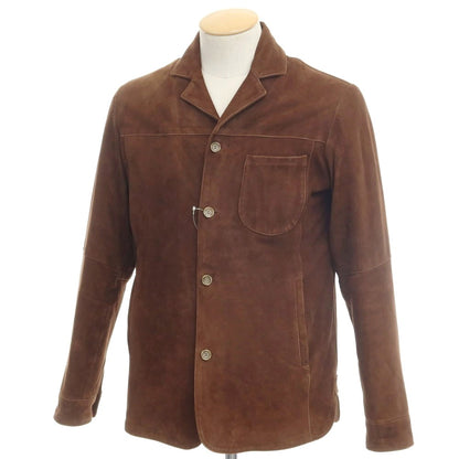 [Used] EMMETI Goatskin Suede Leather Jacket Blouson Brown [Size 44] [BRW] [A/W] [Condition Rank C] [Men&