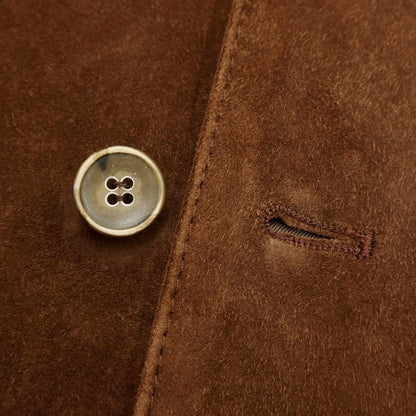 [Used] EMMETI Goatskin Suede Leather Jacket Blouson Brown [Size 44] [BRW] [A/W] [Condition Rank C] [Men&