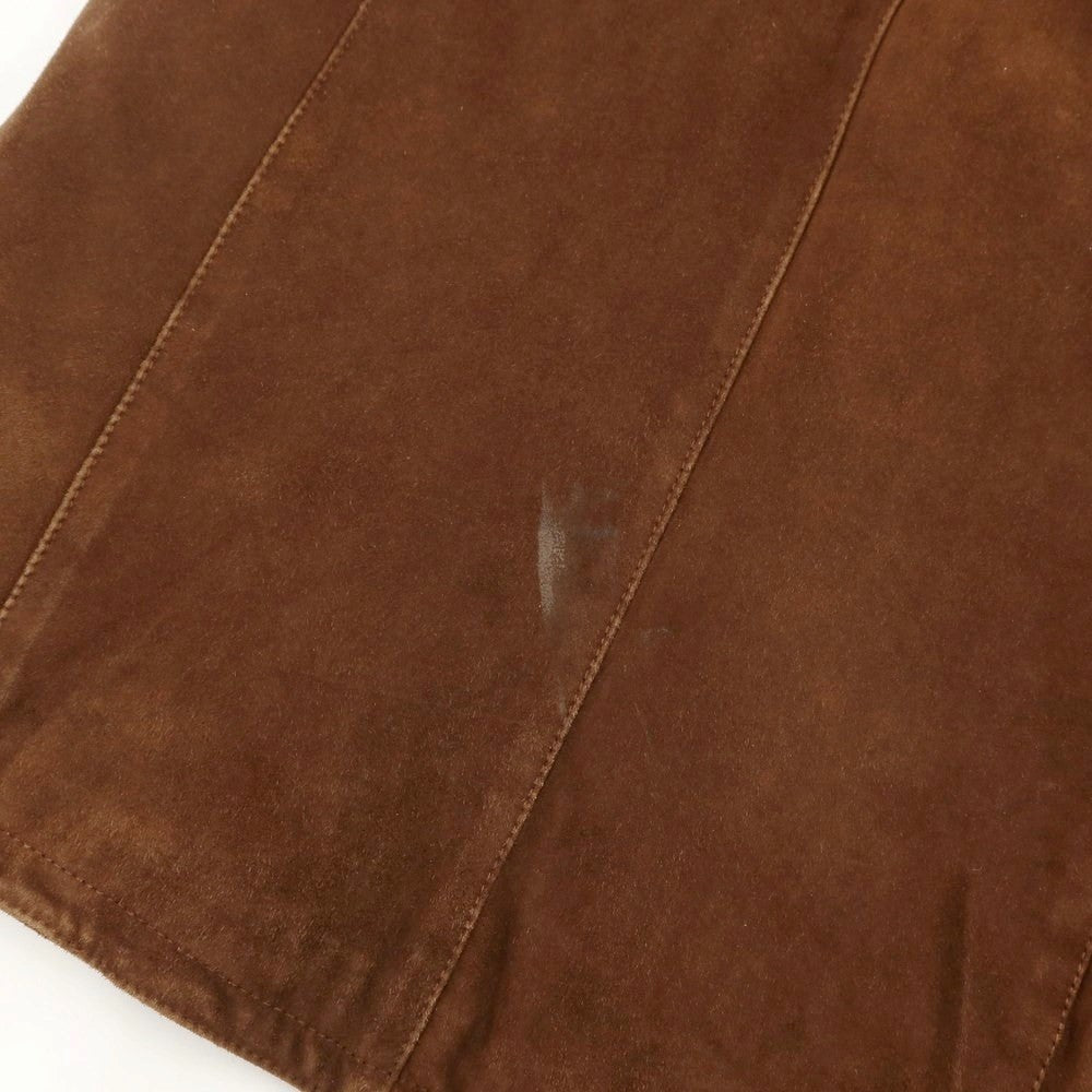 [Used] EMMETI Goatskin Suede Leather Jacket Blouson Brown [Size 44] [BRW] [A/W] [Condition Rank C] [Men&