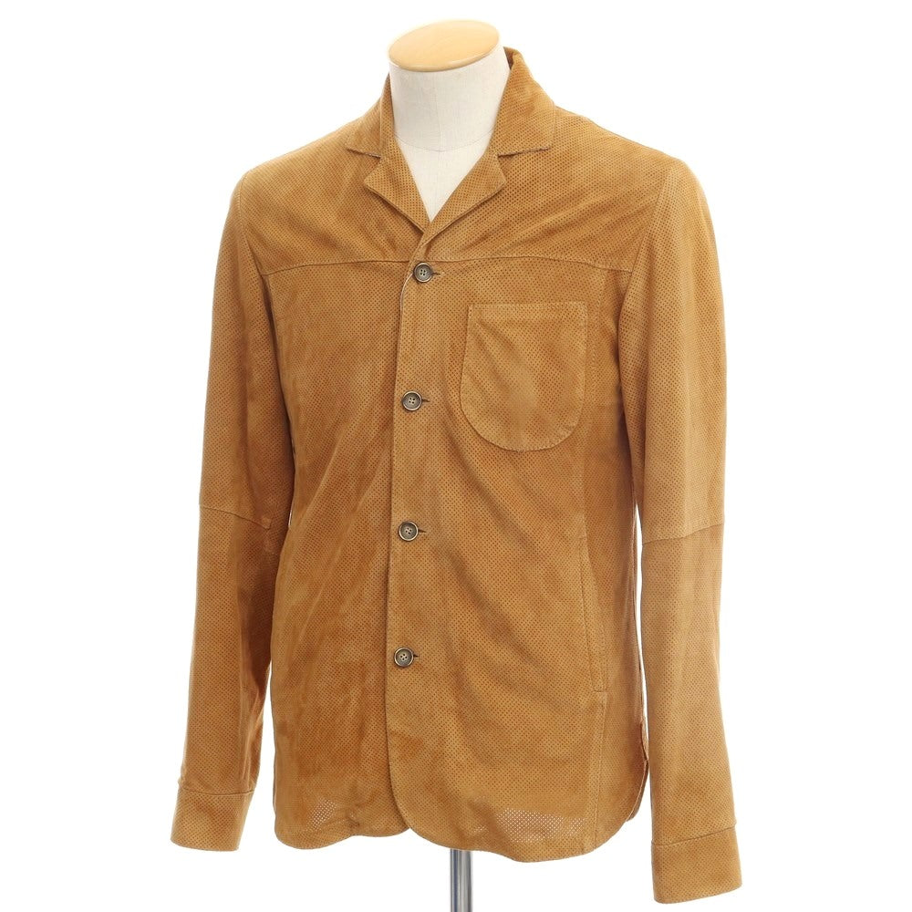 [Used] EMMETI goatskin suede leather jacket, camel brown [size 44] [BRW] [A/W] [condition rank C] [men&