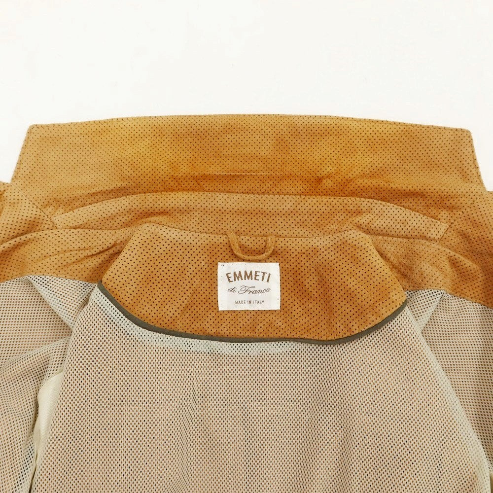 [Used] EMMETI goatskin suede leather jacket, camel brown [size 44] [BRW] [A/W] [condition rank C] [men&