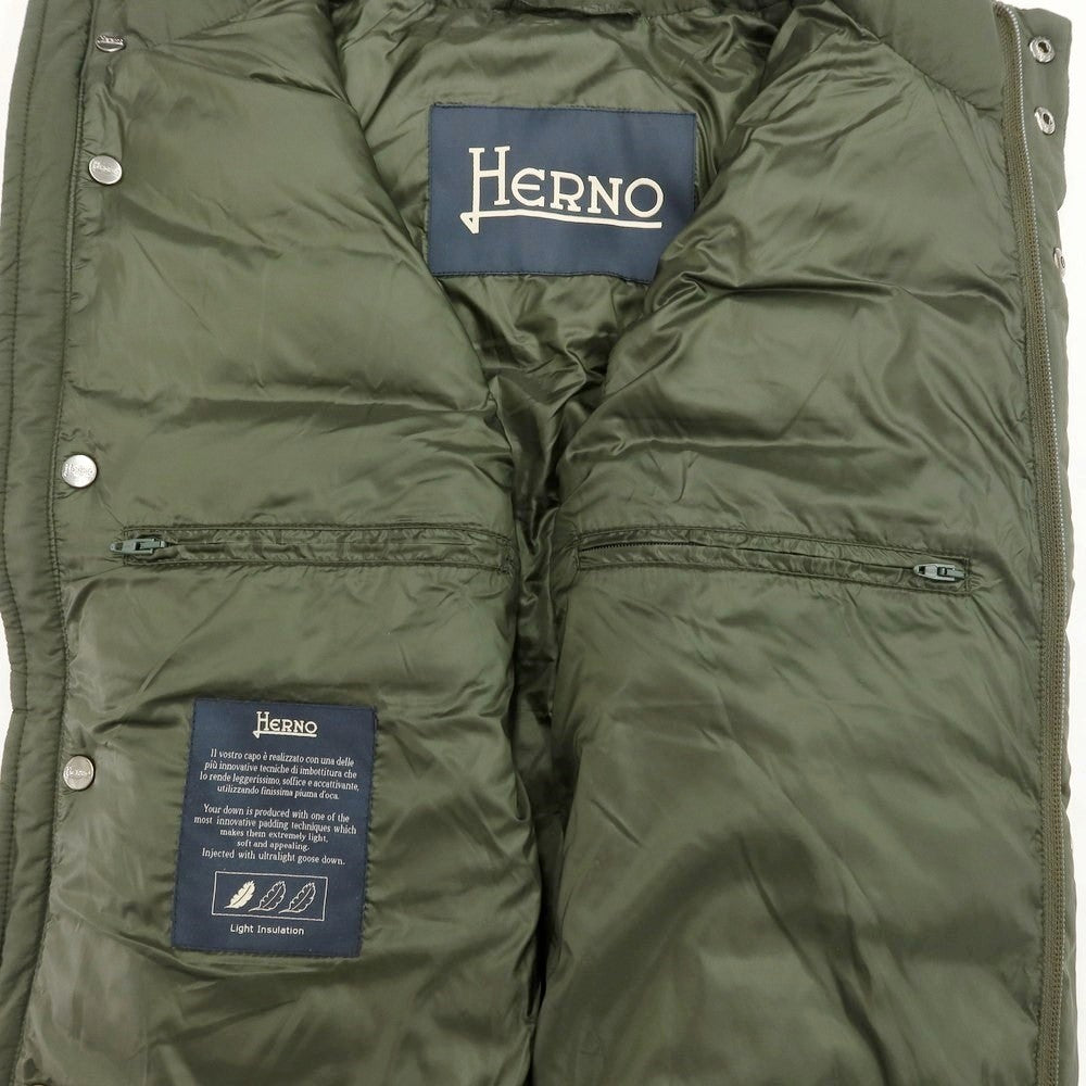 [Used] Herno Nylon Down Vest Dark Olive [Size 44] [GRN] [A/W] [Condition Rank B] ​​[Men&